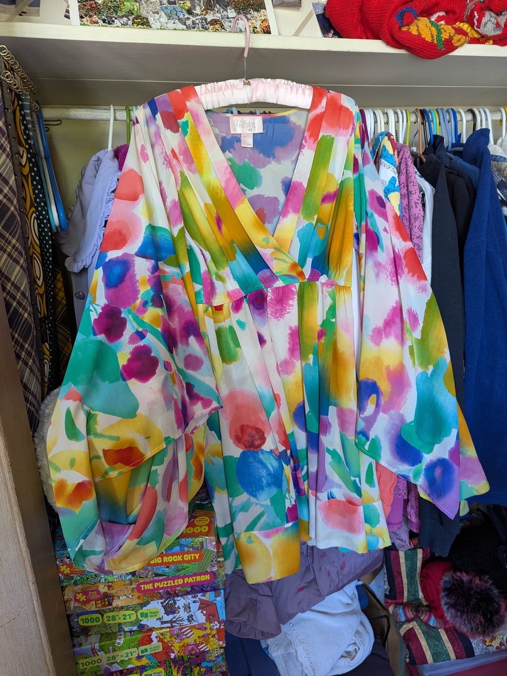 Vintage H&M Garden Collection Kimono Dress In Size 6